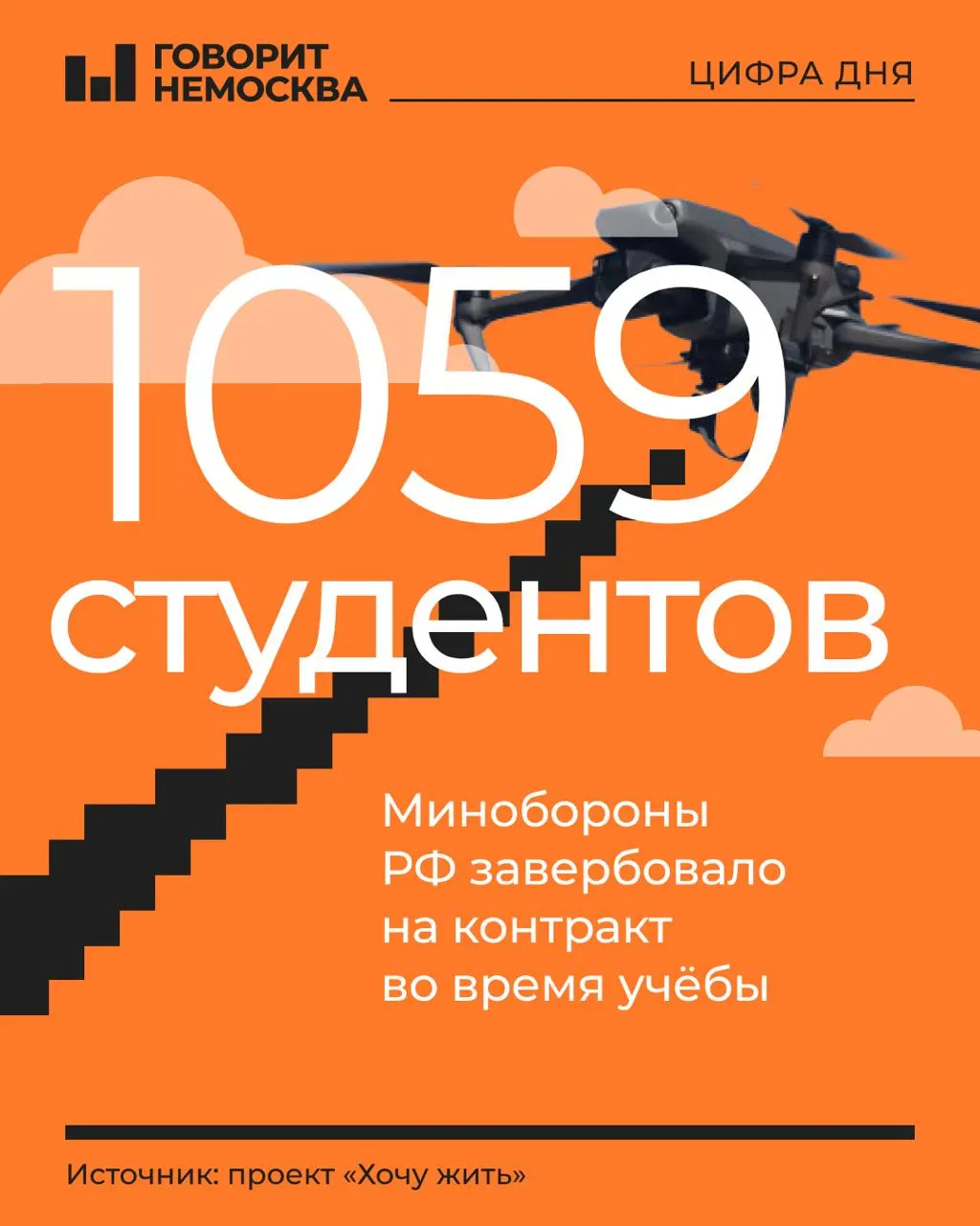 В открытых источниках появился поимённый список студентов, которых, по утверждениям авторов публикации, завербовали в беспилотные войска: более половины — первокурсники и второкурсники, 80% — мужчины 18–21 года; зафиксированы вербовки минимум в 269 вузах и колледжах, среди новобранцев — первые девушки из Кузоватово (Ульяновская область).