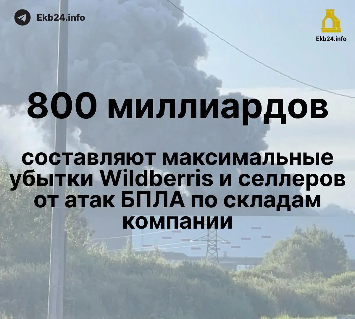 Потери затрагивают продавцов и склады: ущерб оценивается в 600–800 млрд рублей, у части товар уничтожено до 95%.